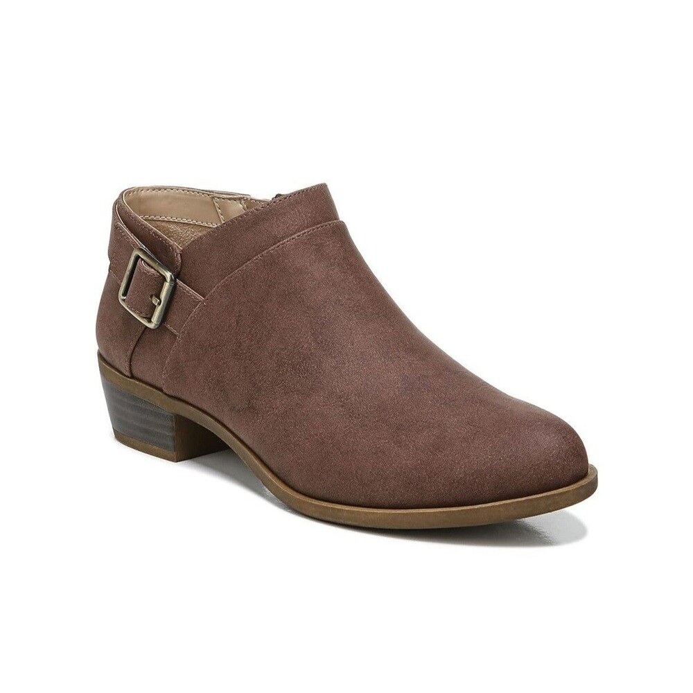 Life Stride Womens 11 M Dark Tan Alexi Ankle Booties NIB JV9